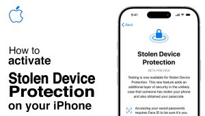 activate stolen device protection on iphone 17