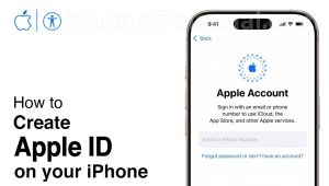 create apple id on iphone 17