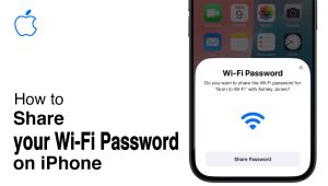 share wifi password on iphone 17