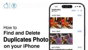 remove duplicate photos on iphone 17