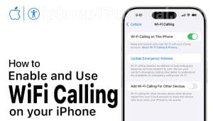 turn on wifi calling on iphone 17