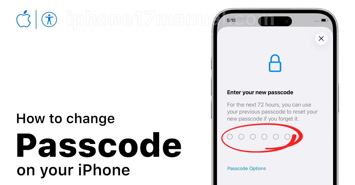 change iphone 17 passcode
